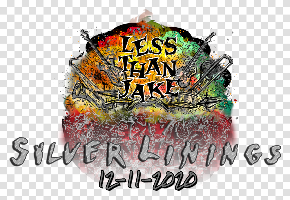 Less Than Jake Silver Linings Messy, Adventure, Leisure Activities, Advertisement, Poster Transparent Png