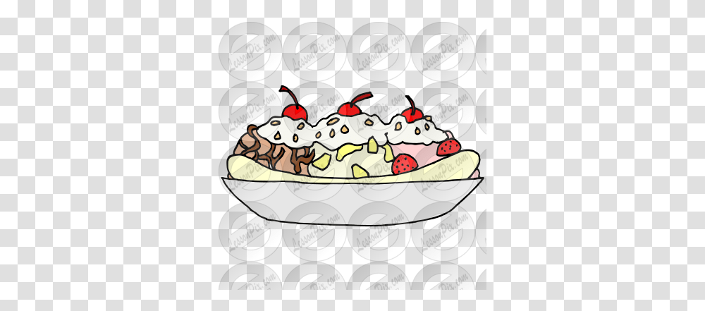 Lessonpix Mobile Funnel Cake, Cream, Dessert, Food, Creme Transparent Png