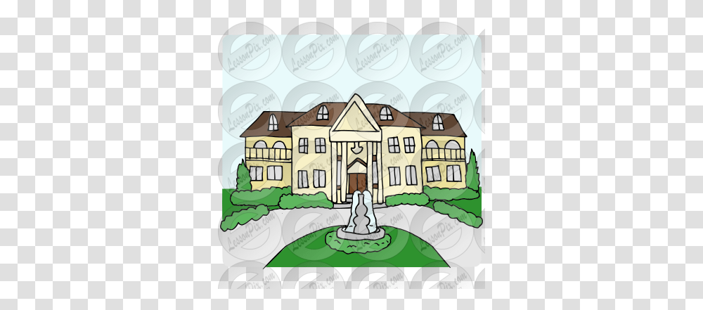 Lessonpix Mobile Illustration, Housing, Building, Water, Villa Transparent Png