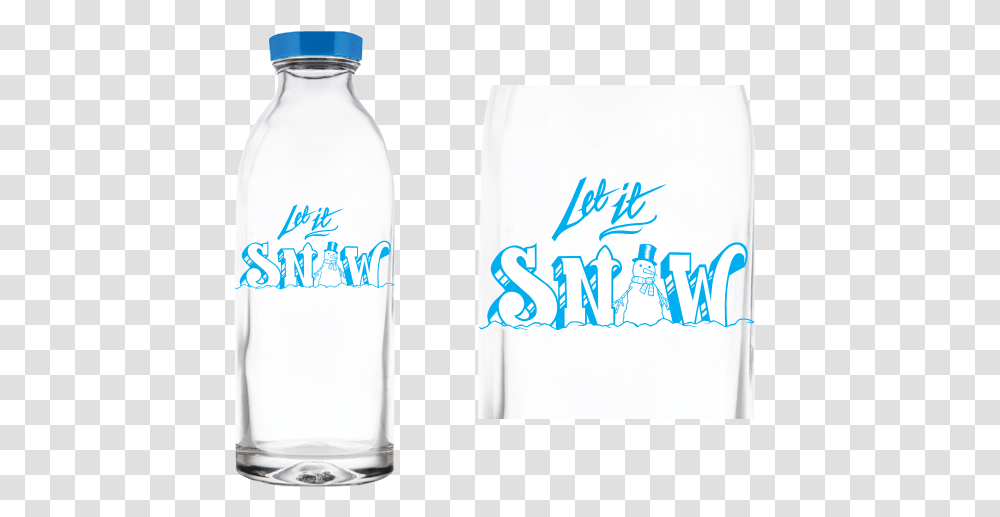 Let It Snow Environmental Water Bottle Design, Beverage, Drink, Milk, Shaker Transparent Png