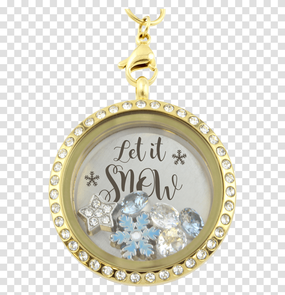 Let It Snow Locket, Diamond, Gemstone, Jewelry, Accessories Transparent Png