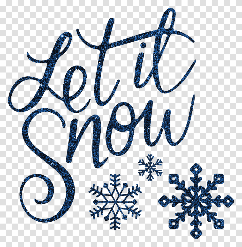 Let It Snow, Handwriting, Calligraphy, Rug Transparent Png