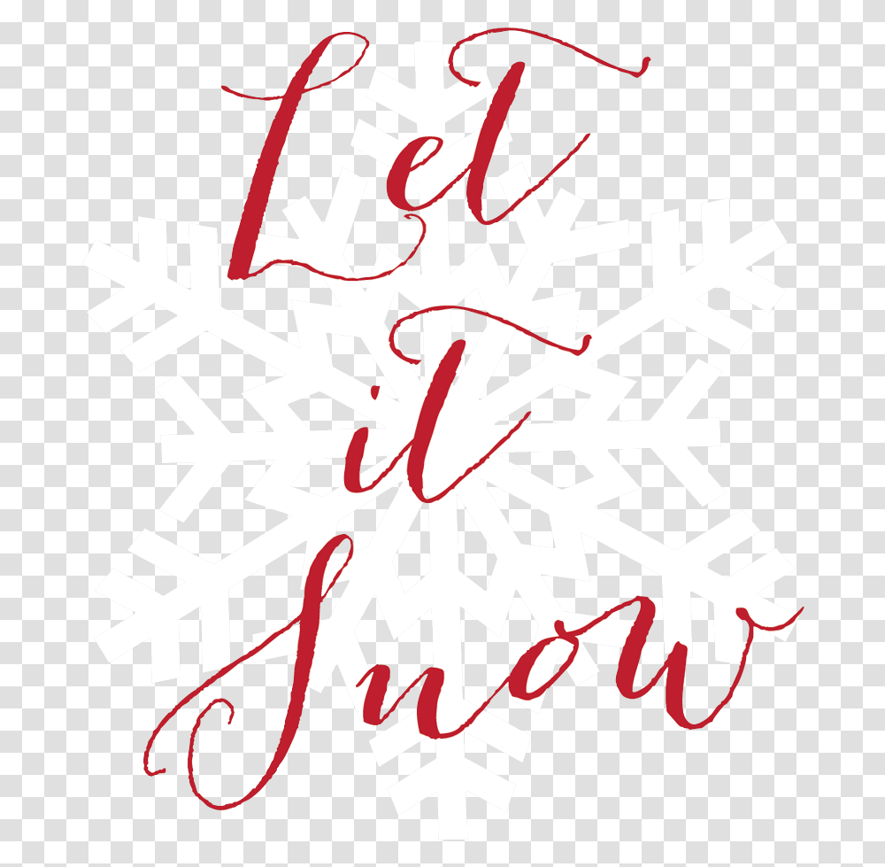 Let It Snow White Snowflake Clipart Background Snowflake, Stencil Transparent Png