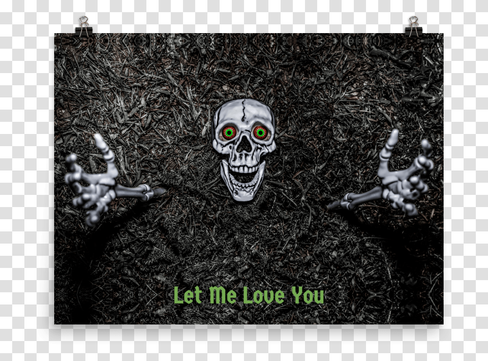 Let Me Love You Creepy Skeleton Reaching From Ground Poster Creepy, Indoors, Sink, Bird, Animal Transparent Png