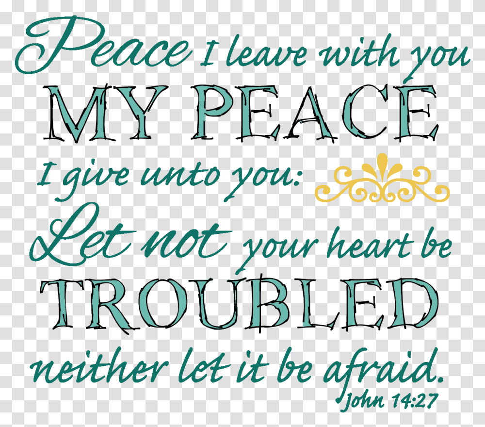 Let Not Our Hearts Be Trouble, Handwriting, Calligraphy, Alphabet Transparent Png