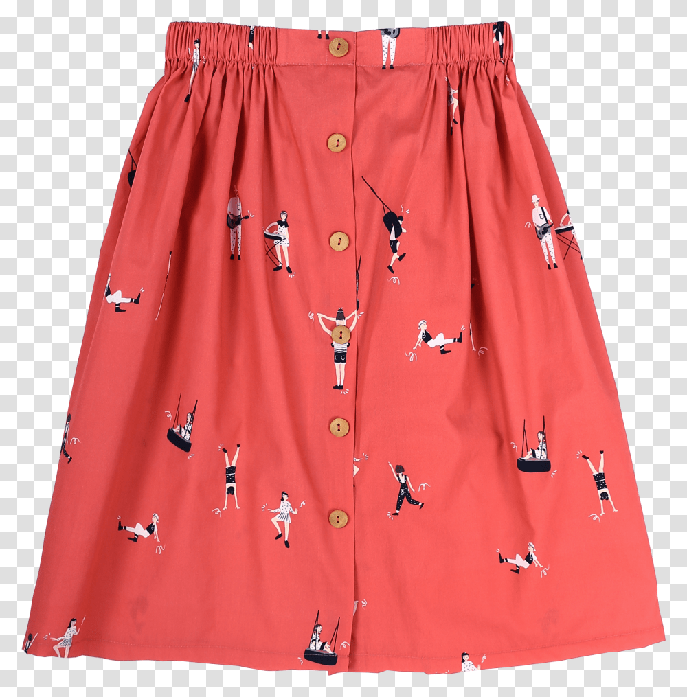 Let's Dance Red Button Down Midi Skirt Miniskirt Transparent Png