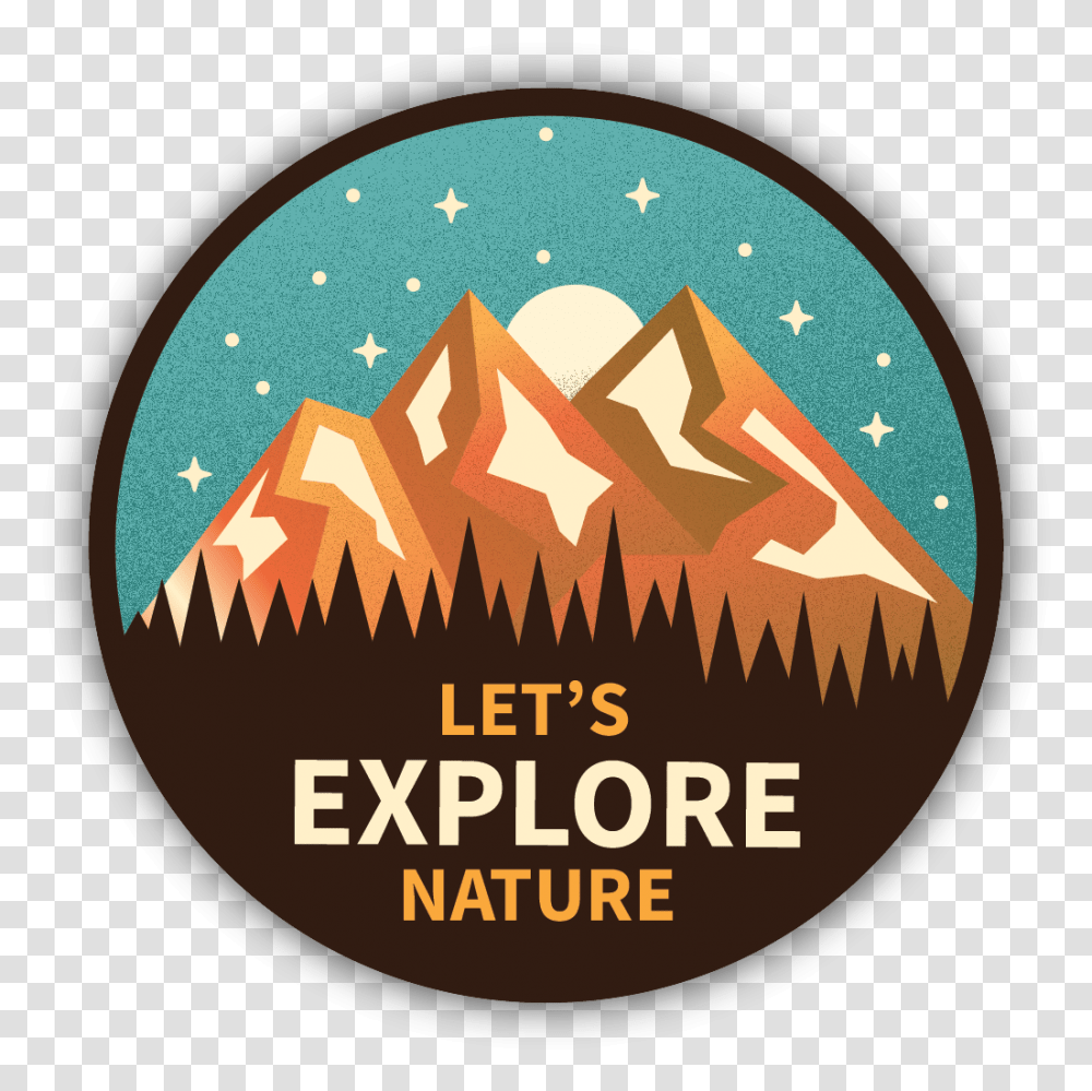Let's Explore Nature Sticker Nature Stickers, Logo, Trademark, Label Transparent Png