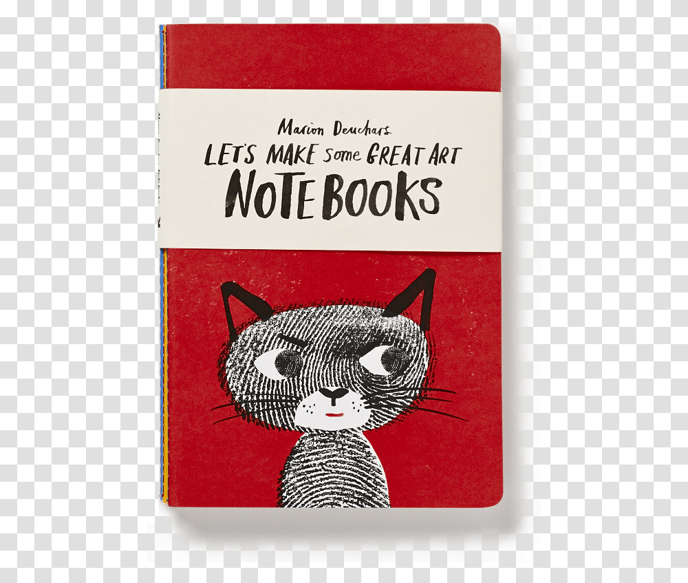 Let's Make Some Great Art Notebook Marion Deuchars Tabby Cat, Label, Advertisement, Poster Transparent Png