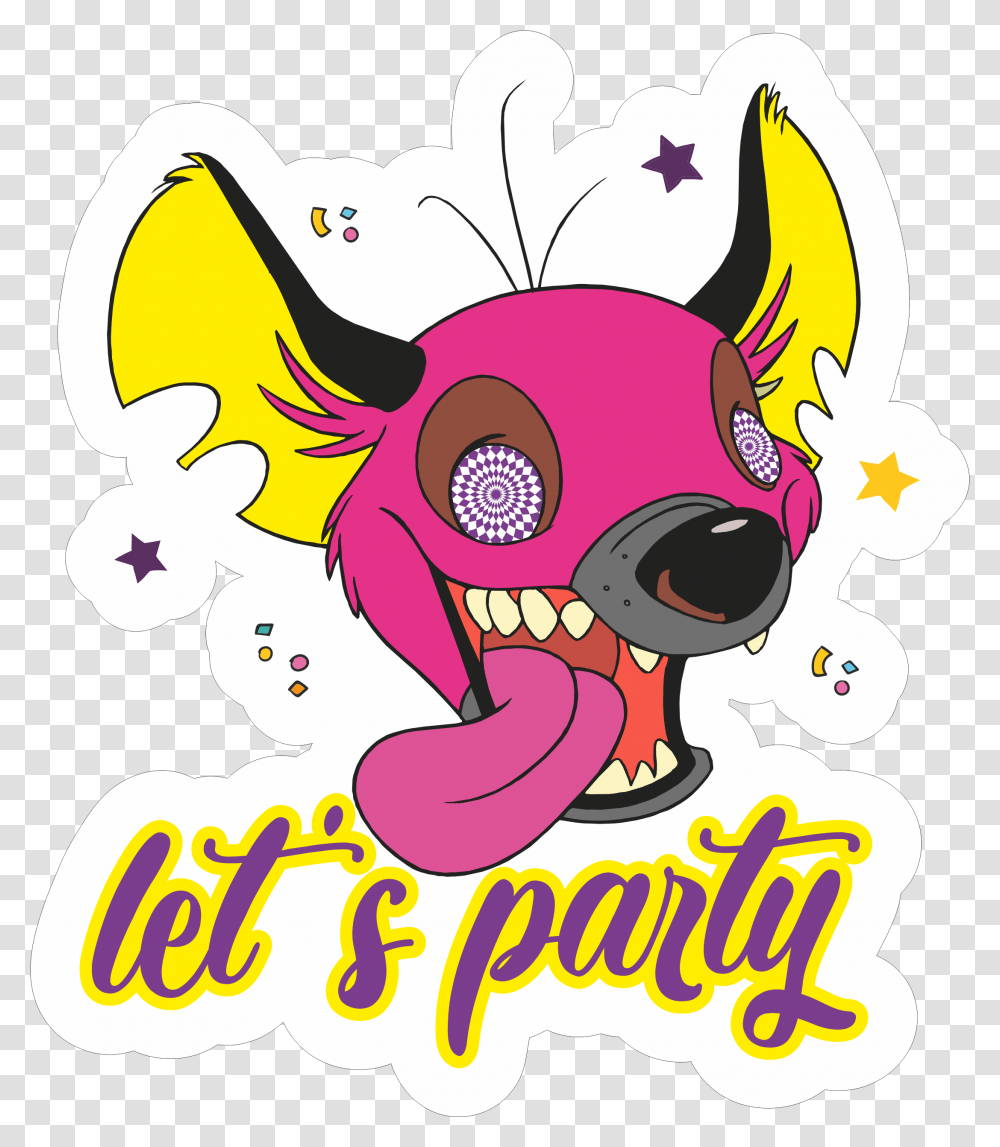Let's Party Vector Sticker Cartoon, Poster, Advertisement, Flyer Transparent Png