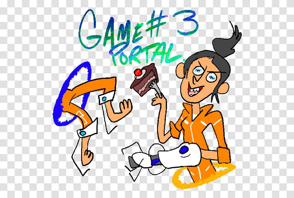 Let's Play Portal Comedy Cartoon, Person, Poster, Advertisement Transparent Png