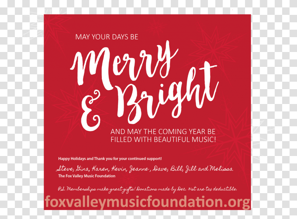 Let's Rock The Holiday With The Fox Valley Music Foundation Salford Foundation, Flyer, Poster, Paper, Advertisement Transparent Png
