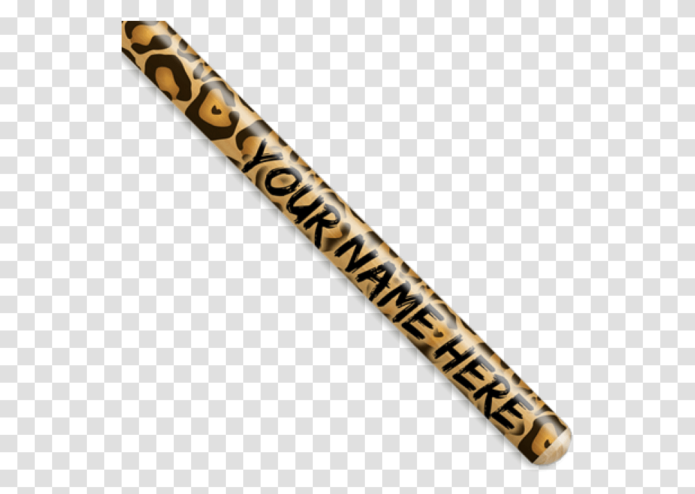 Let The Animal Out With Leopard Print Custom Drumsticks Add, Baseball Bat, Team Sport, Sports, Softball Transparent Png