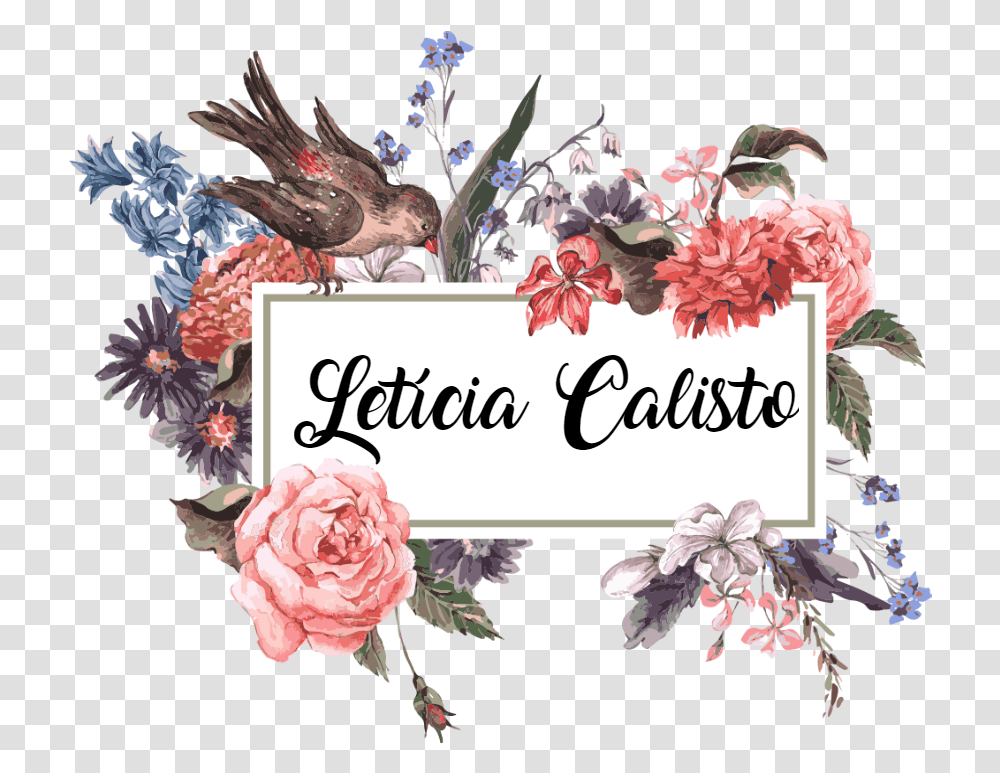 Letcia Calisto Watercolor Flower Border Frame, Plant, Blossom, Floral Design Transparent Png