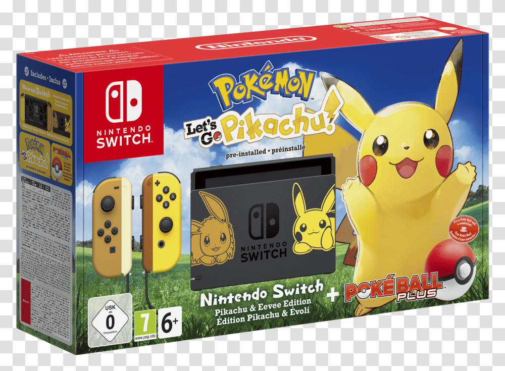 Letquots Go Bundle Pokemon Nintendo Switch Pokemon Pikachu, Pac Man Transparent Png