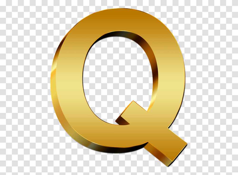 Letra Q 6 Image Letras Oro, Number, Symbol, Text, Gold Transparent Png