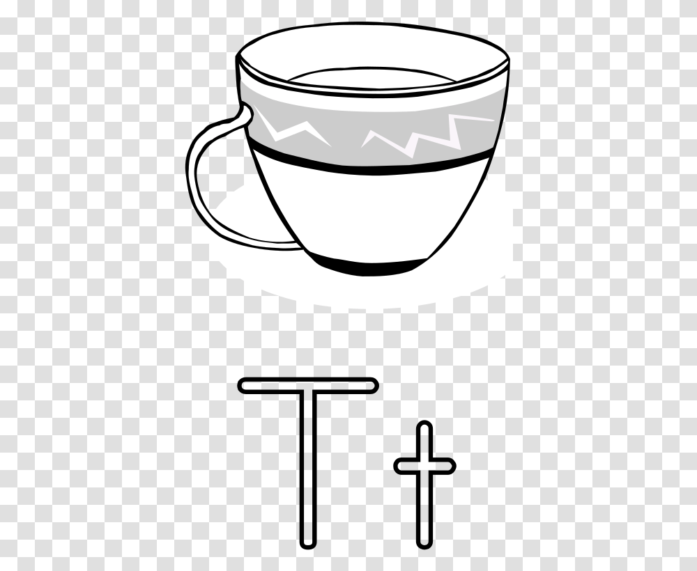 Letra T De Taza Tea Cup Clip Art, Coffee Cup, Saucer, Pottery Transparent Png