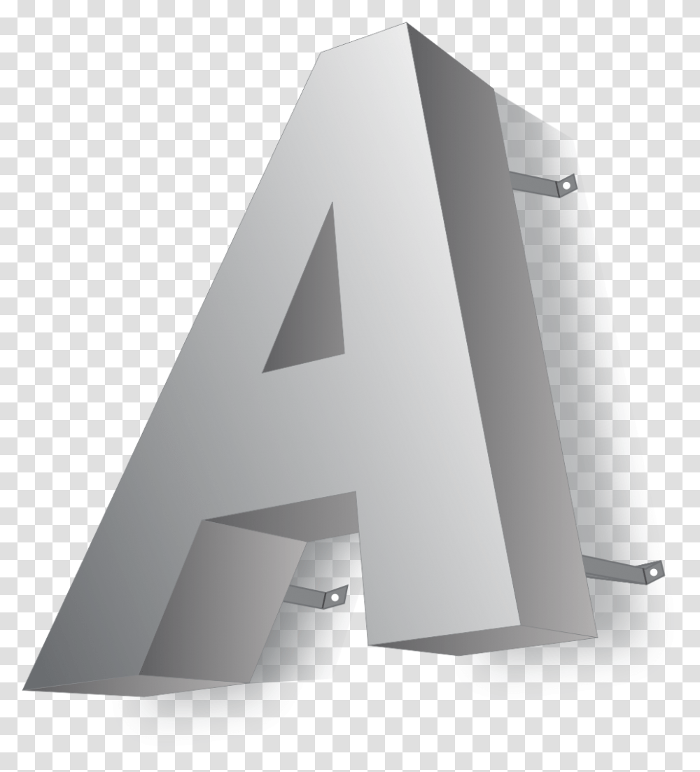 Letras 3d Aluminio, Triangle, Lamp Transparent Png