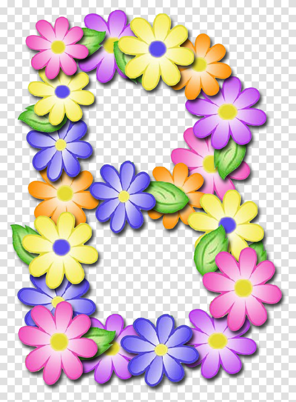 Letras De Flores P, Plant, Flower Transparent Png