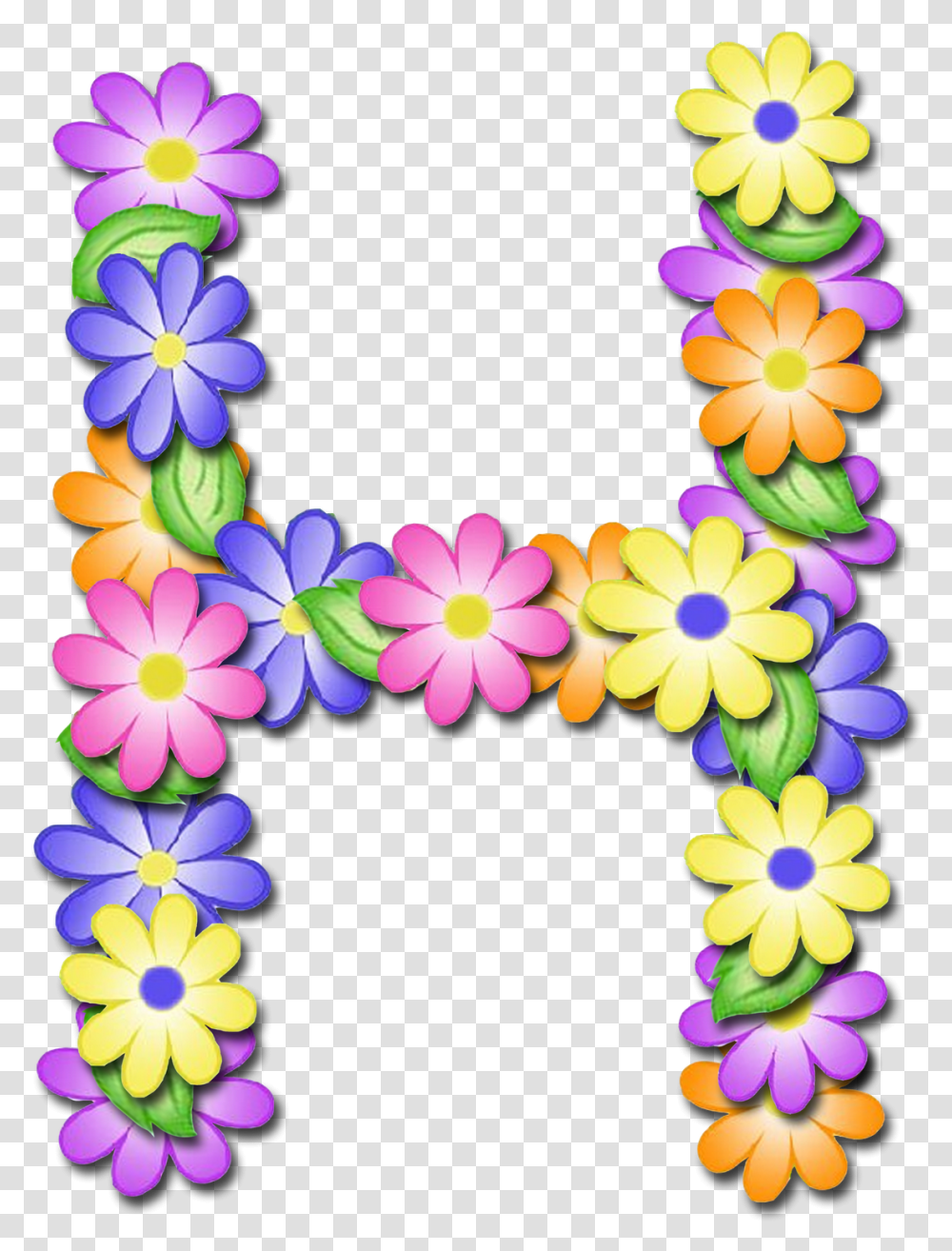 Letras L Con Flores, Floral Design, Pattern Transparent Png