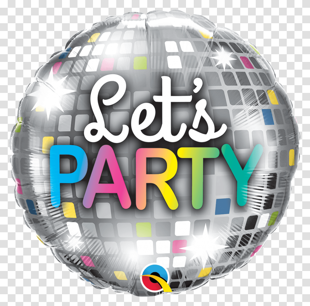 Lets Party Disco Ball Balloon Pkg Party Disco Ball, Sphere, Helmet, Clothing, Apparel Transparent Png