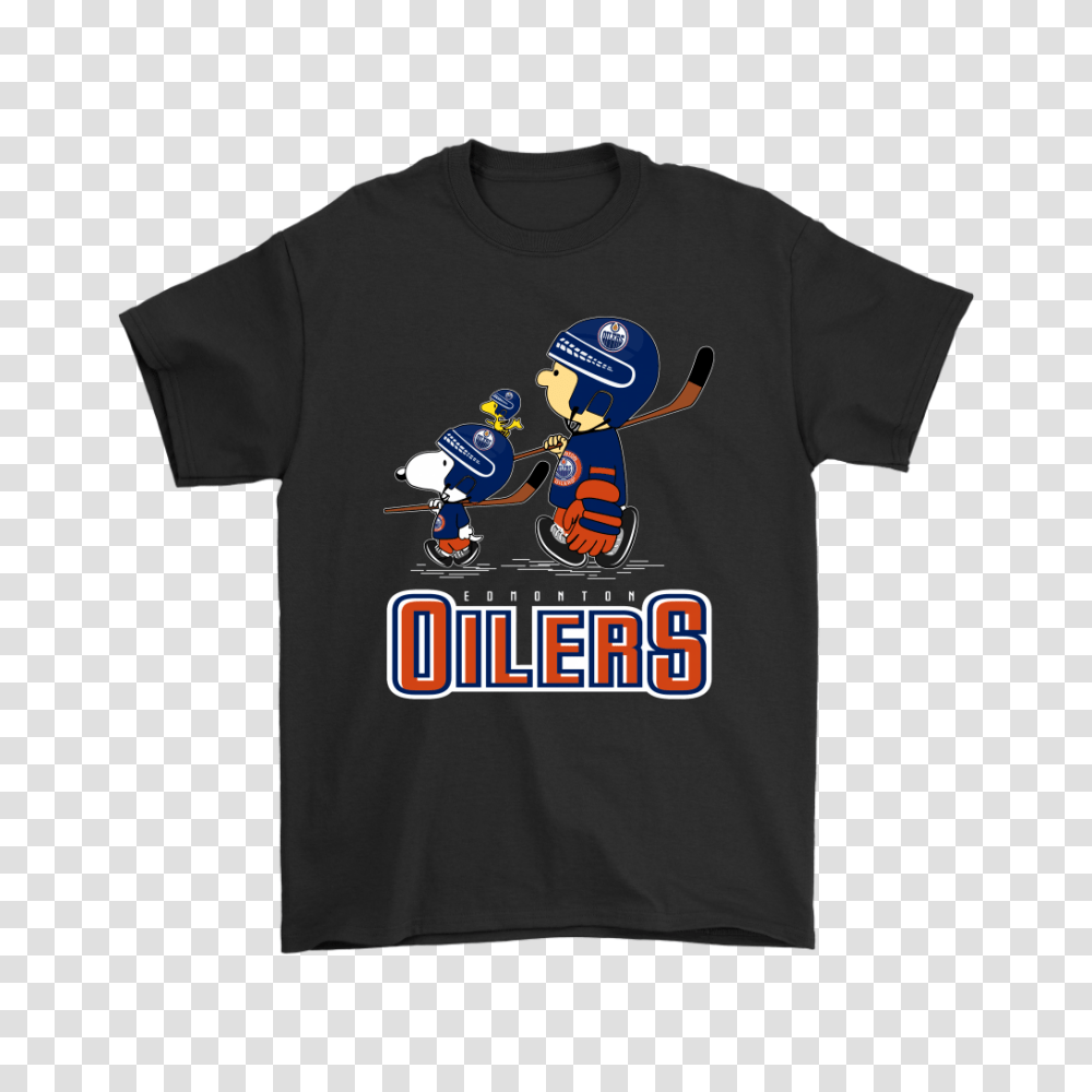 Lets Play Edmonton Oilers Ice Hockey Snoopy Nhl Shirts Snoopy Facts, Apparel Transparent Png
