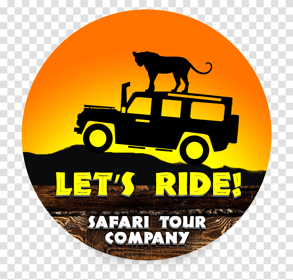 Lets Ride Safari Tour And Safari Logo, Disk, Dvd, Dog, Pet Transparent Png