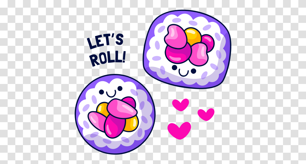 Lets Roll Stickers Free Miscellaneous Stickers Girly, Sweets, Food, Purple, Cream Transparent Png