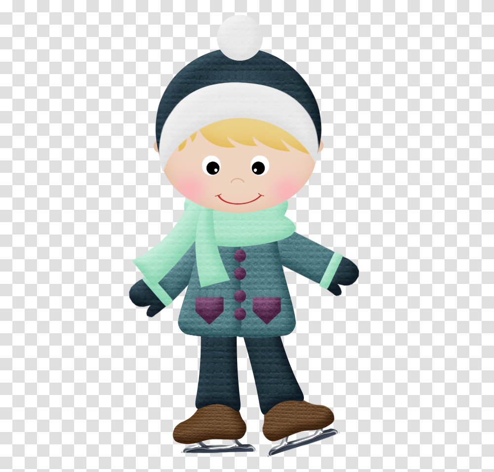 Lets Skate Clip Art Winter And Boy Quilts, Apparel, Toy, Hat Transparent Png