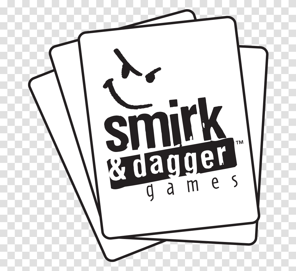 Lets Smirk And Dagger Games Logo, Text, Label, Paper, Advertisement Transparent Png