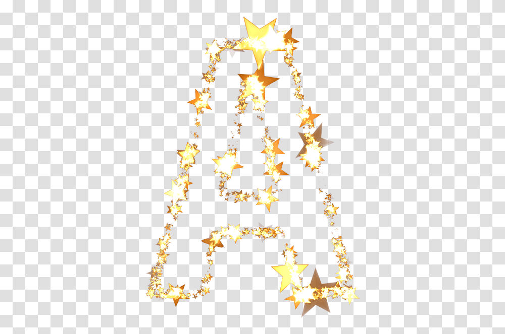 Letter A Abc Star Christmas Christmas Alphabet Star Letter, Lighting, Star Symbol, Ornament, Tree Transparent Png