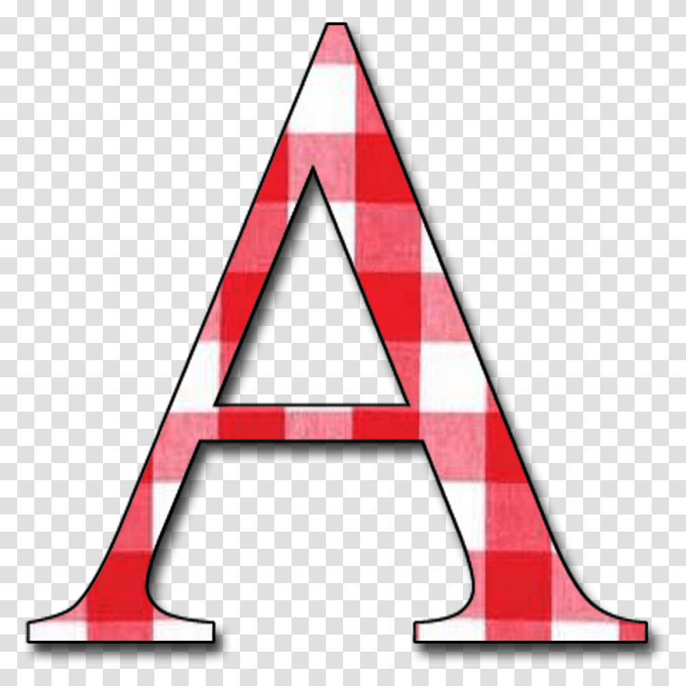 Letter A In Red, Triangle Transparent Png