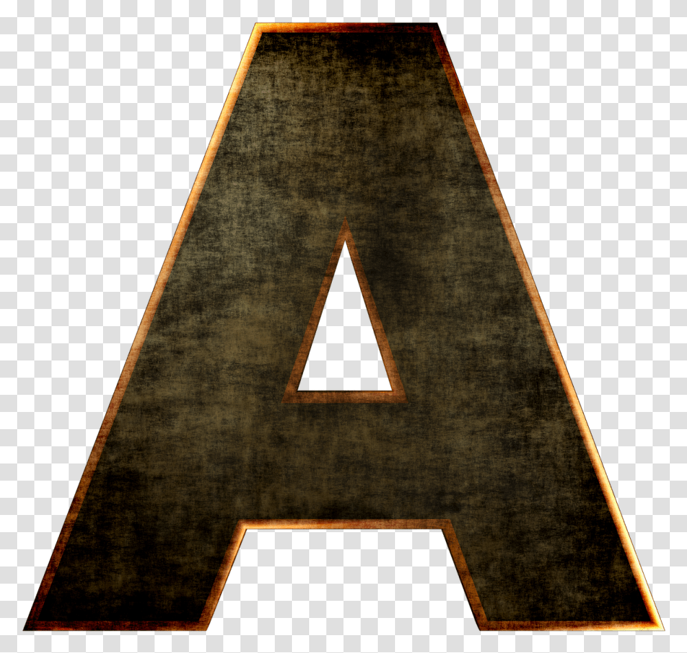 Letter A Wood, Triangle, Rug, Alphabet Transparent Png