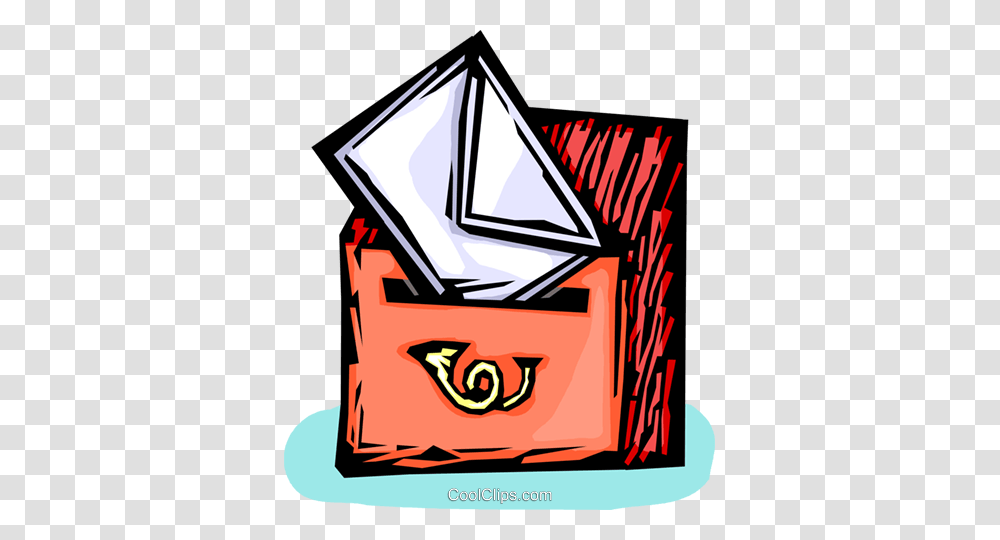 Letter Being Put Into A Mailbox Royalty Free Vector Clip Art, Paper, Triangle, Label Transparent Png