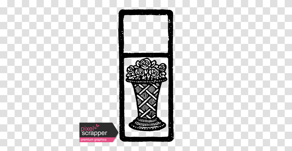 Letter Border Stamp Template Graphic, Musical Instrument, Leisure Activities, Harp, Lyre Transparent Png