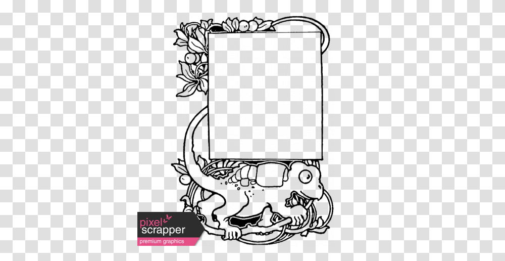 Letter Border Stamp Template Graphic, Doodle, Drawing Transparent Png