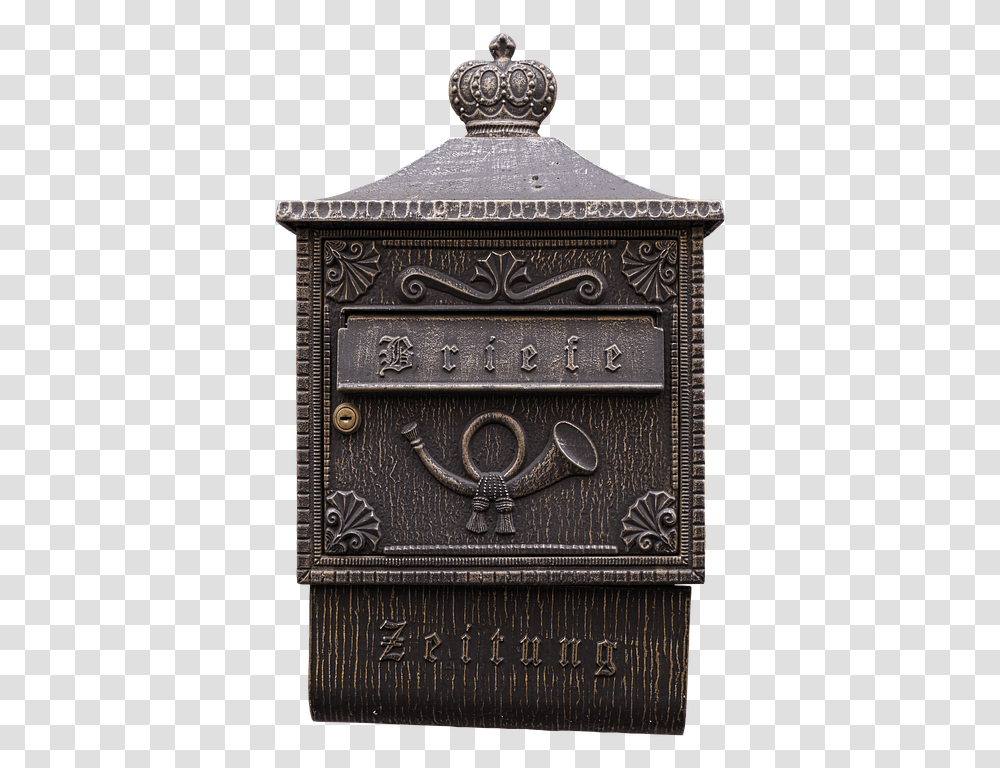 Letter Boxes Post Horn Mailbox White Metal Letters Carving, Letterbox, Private Mailbox, Postbox Transparent Png