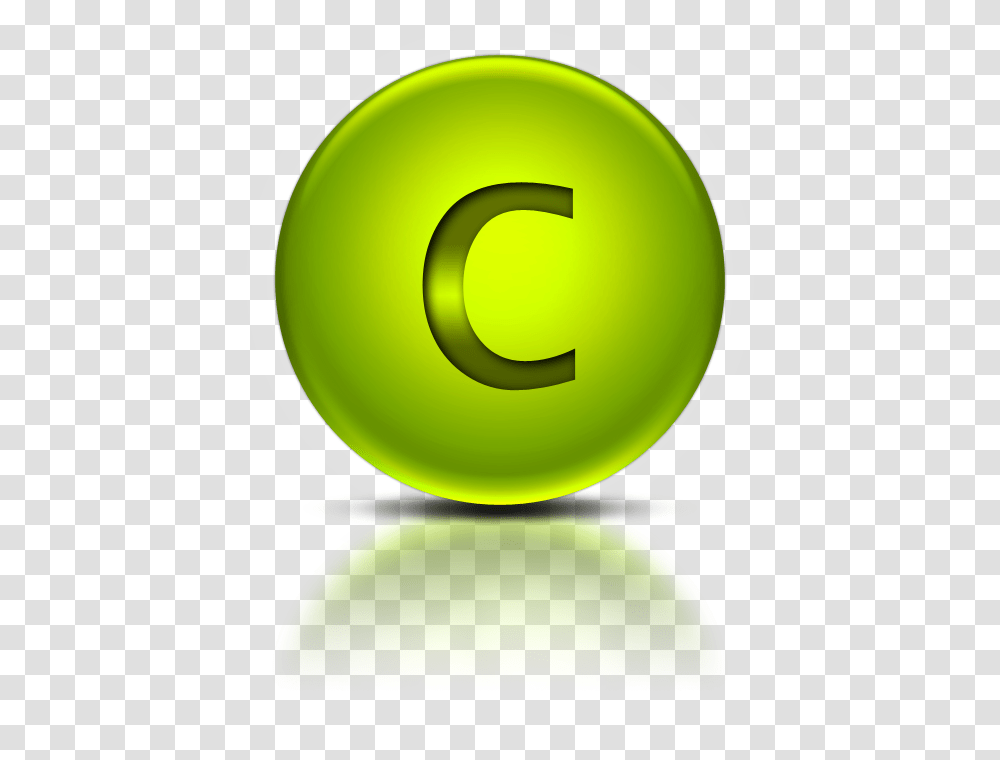 Letter C, Alphabet, Green, Tennis Ball, Sport Transparent Png