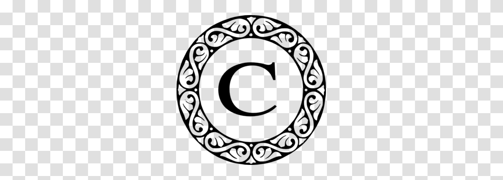 Letter C Monogram Clip Art, Gray, World Of Warcraft Transparent Png