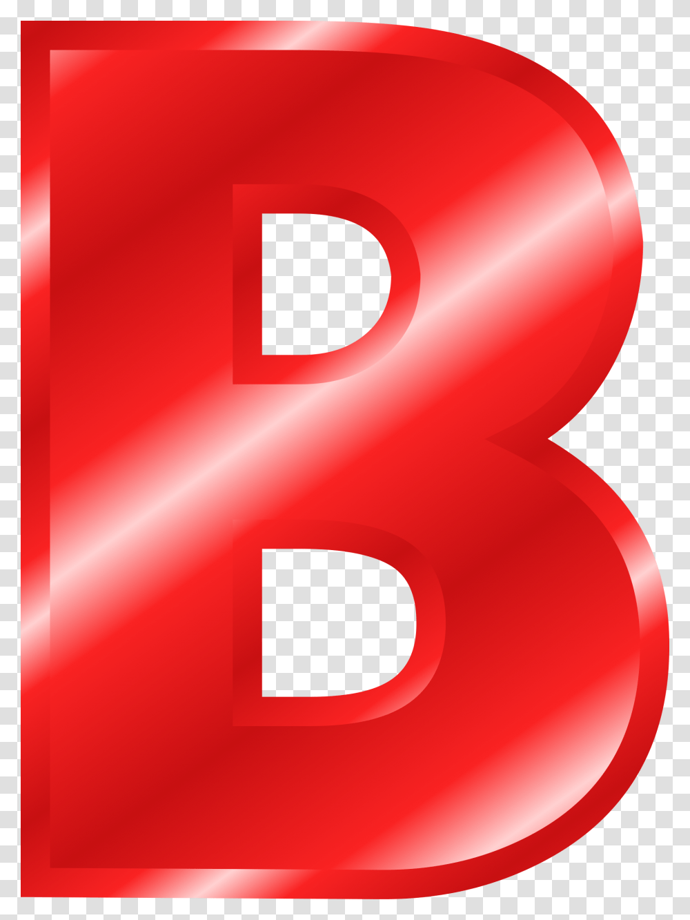 Letter Clipart Red Letra B En Color Rojo, Number, Alphabet Transparent Png