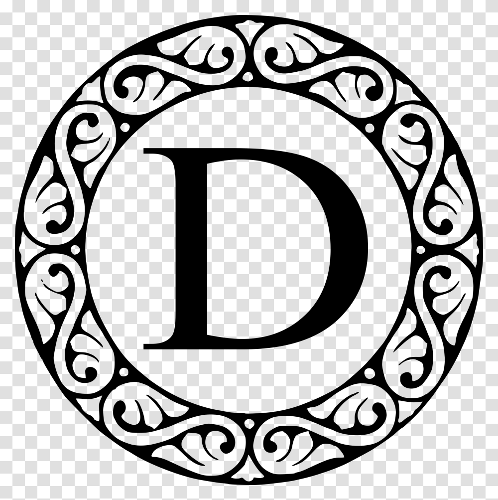 Letter D Monogram, Gray, World Of Warcraft Transparent Png