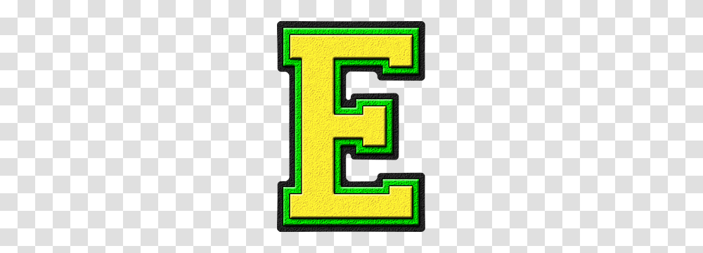 Letter E, Alphabet, Pac Man, Rug Transparent Png