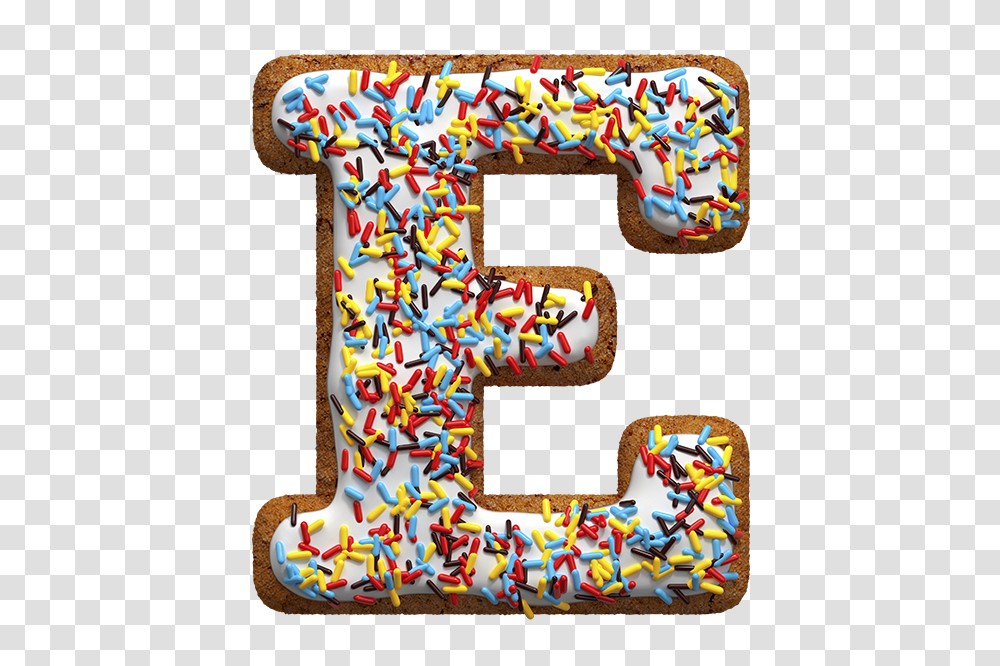 Letter E, Alphabet, Dessert, Food Transparent Png