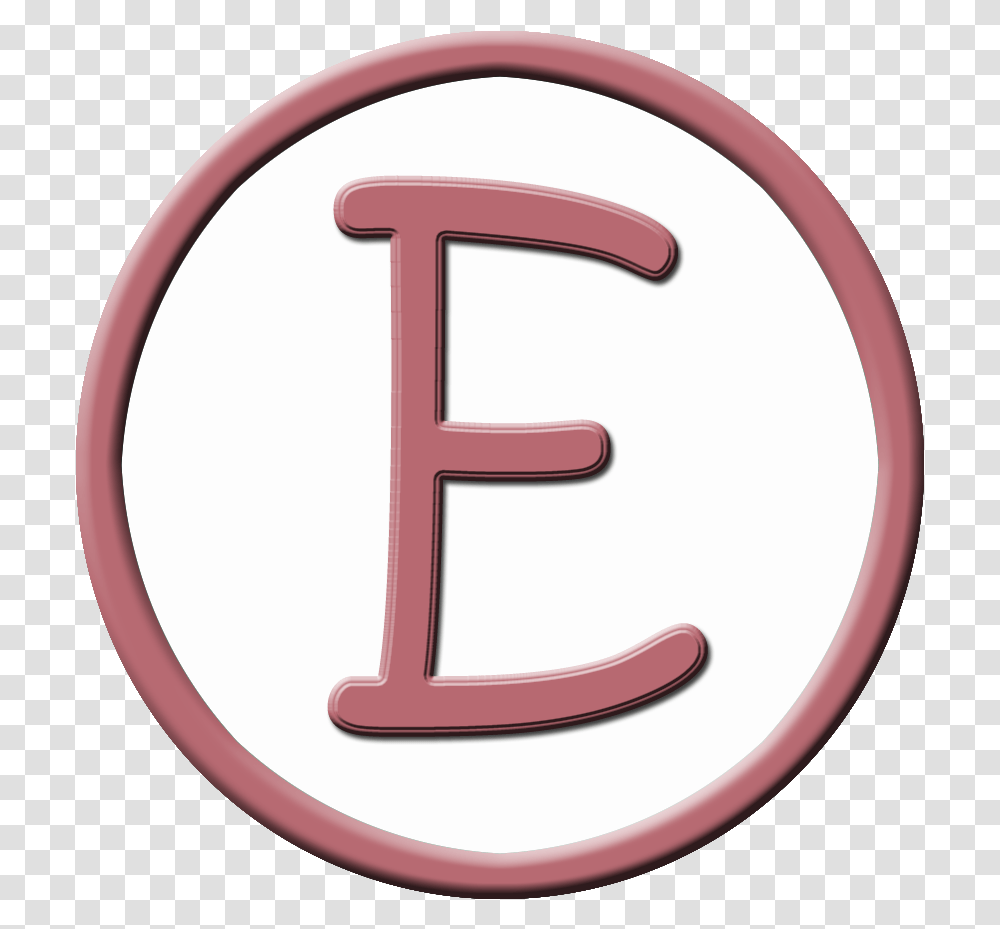 Letter E Circle Letter Pink E, Text, Alphabet, Number, Symbol Transparent Png