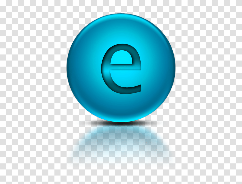 Letter E Icons, Sphere Transparent Png