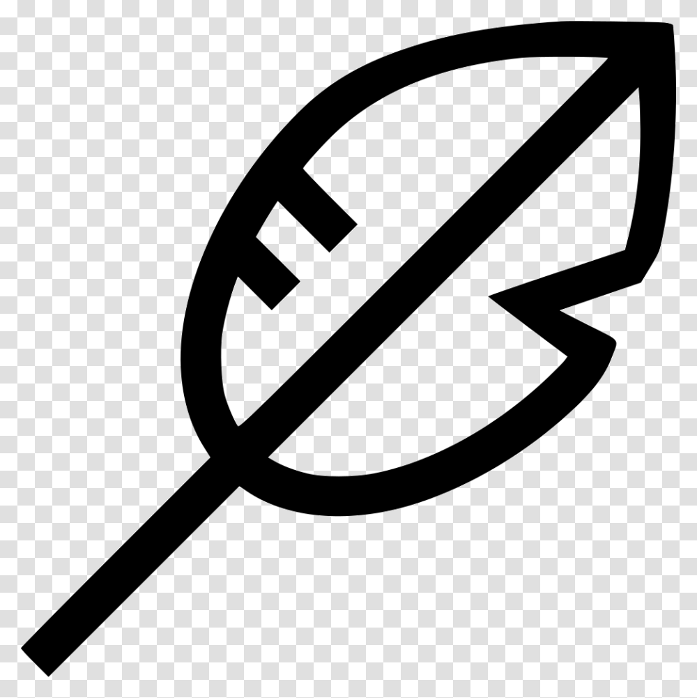 Letter Feather Pen, Stencil, Arrow, Emblem Transparent Png
