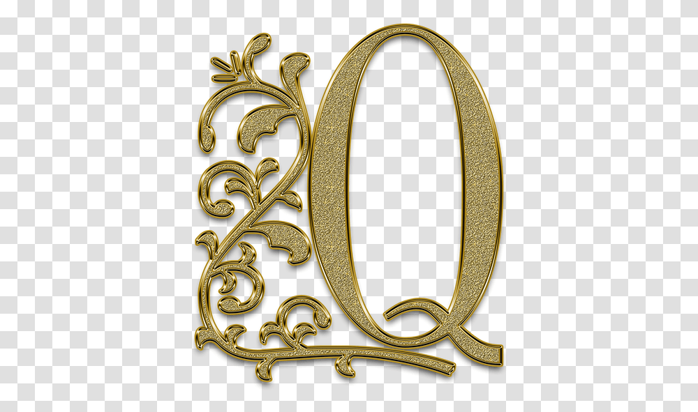 Letter Font D, Gold, Pattern, Floral Design Transparent Png