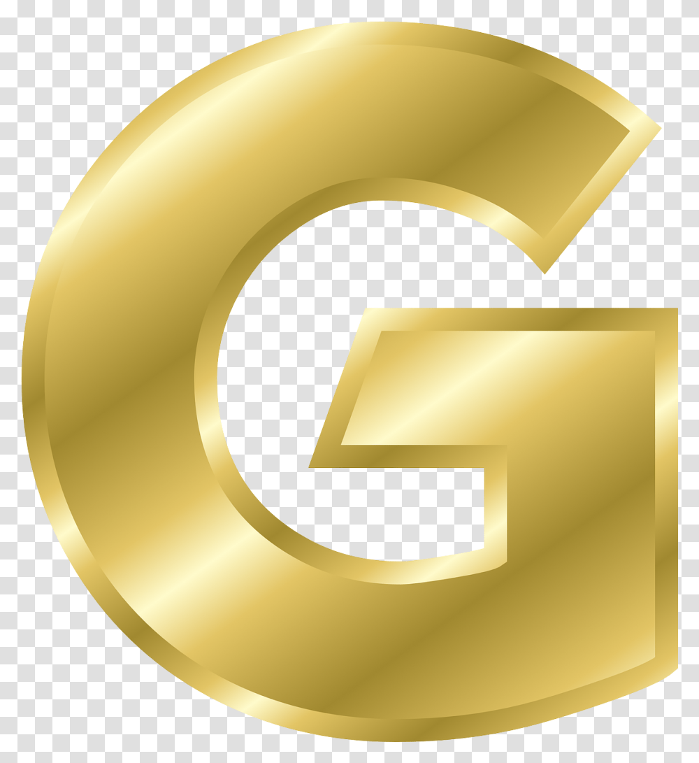 Letter G Capital Letter G In Gold, Number, Symbol, Text, Tape Transparent Png