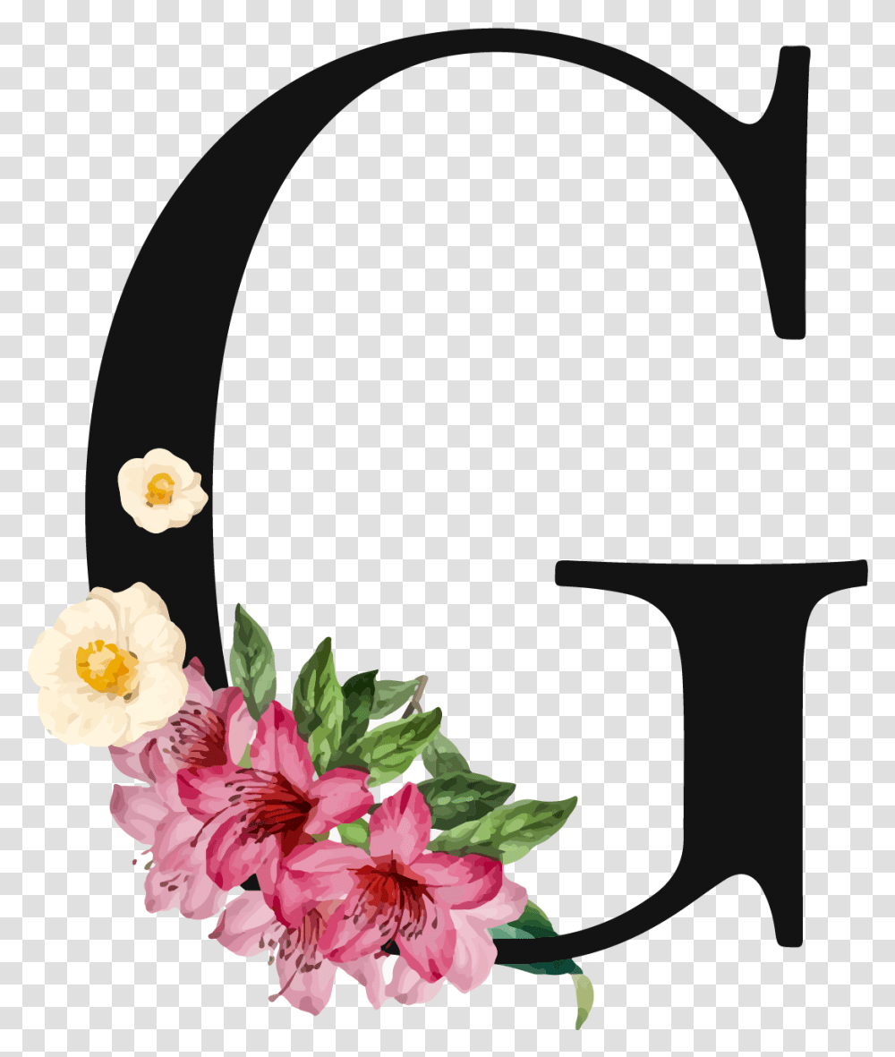 Letter G Images Floral Letter G, Plant, Flower, Blossom, Flower Arrangement Transparent Png