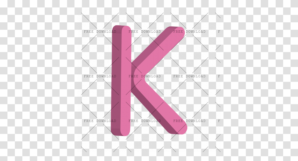 Letter K Bv Image With Pattern, Word, Alphabet, Text, Razor Transparent Png