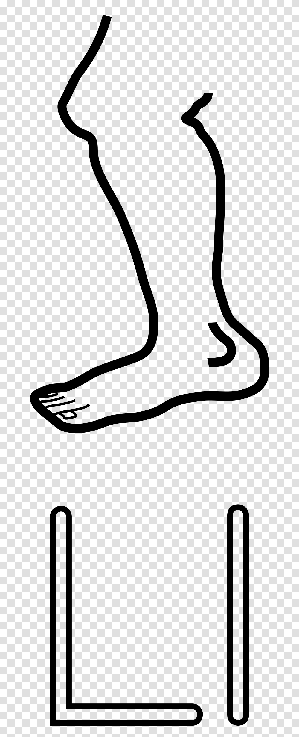 Letter L Clipart Of Leg, Gray, World Of Warcraft Transparent Png